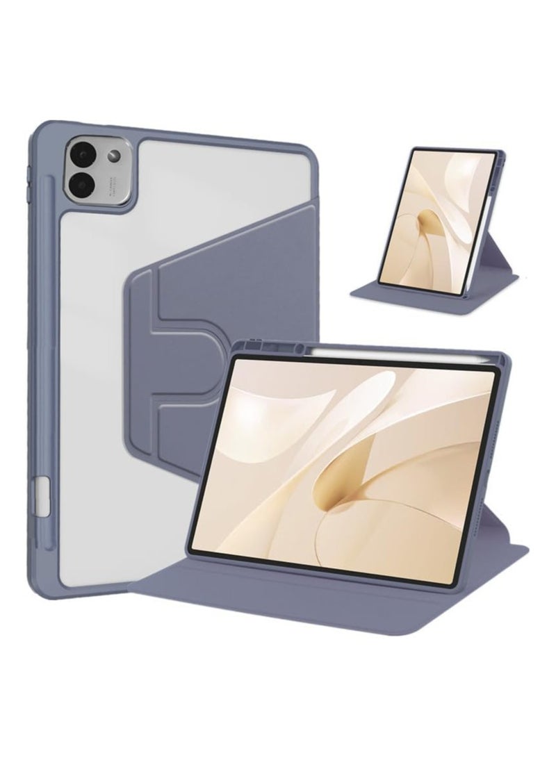 Case Compatible with Honor MagicPad 3 13.3 Inch (2025) Tablet, Rotating Bracket Flip Cover Intelligent Protective Cover with Pen Slot and Auto Sleep/Wake-up (Purple) - Image 1